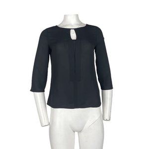 Express Sheer Blouse Black Size XS